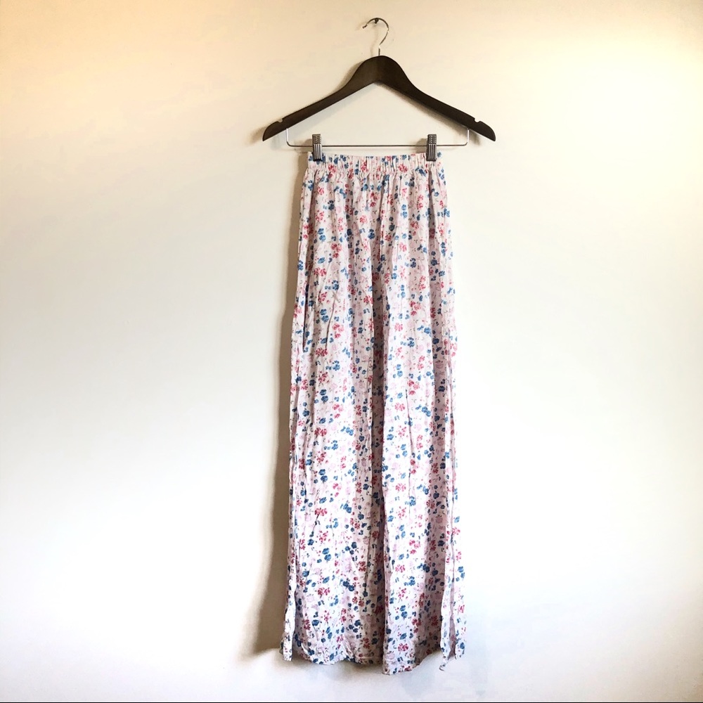 Hollister High Waist Floral Maxi Skirt
